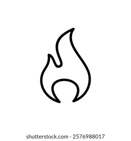 Fire icon vector. fire sign and symbol