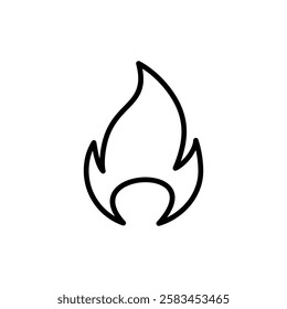 Fire icon vector. fire sign and symbol