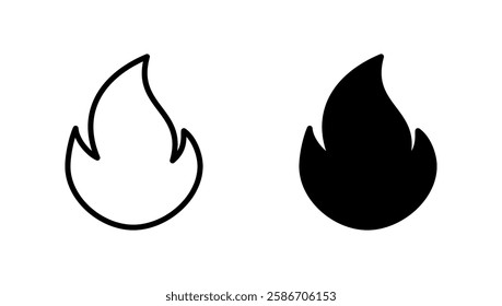 Fire icon vector. fire sign and symbol