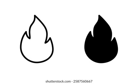 Fire icon vector. fire sign and symbol