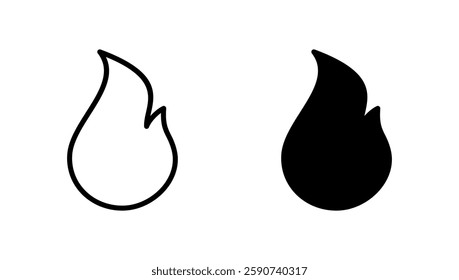 Fire icon vector. fire sign and symbol
