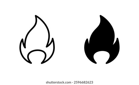 Fire icon vector. fire sign and symbol
