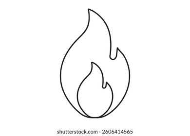 Fire icon vector. fire sign and symbol