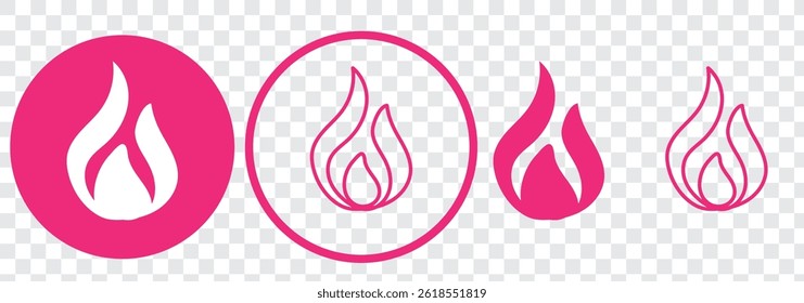Fire icon vector. fire sign and symbol