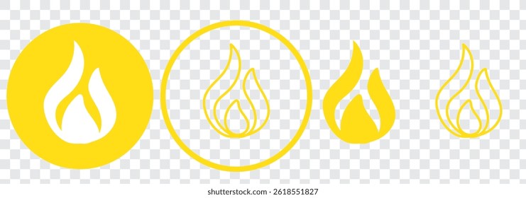 Fire icon vector. fire sign and symbol