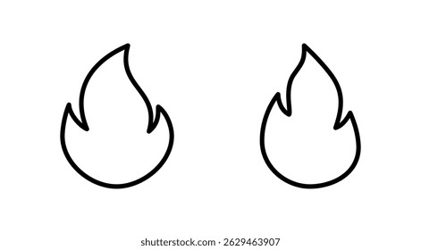 Fire icon vector. fire sign and symbol