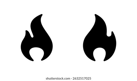 Fire icon vector. fire sign and symbol