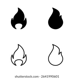 Fire icon vector. fire sign and symbol