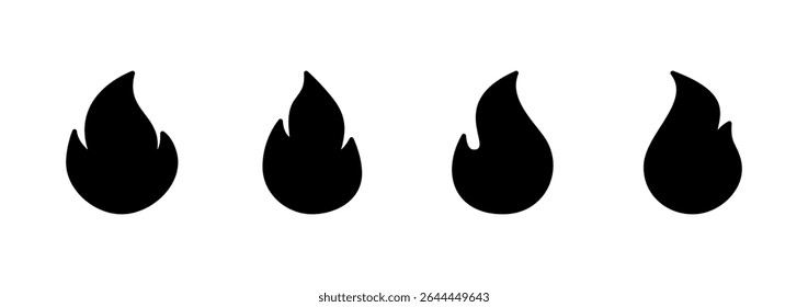 Fire icon vector. fire sign and symbol
