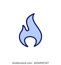 Icono de fuego Vector. signo de fuego y símbolo