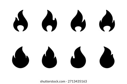 Fire icon vector. fire sign and symbol