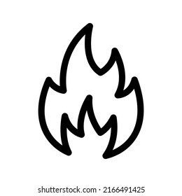 Fire Icon Vector Symbol Design Illustration