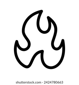 Fire Icon Vector Symbol Design Illustration