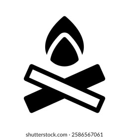 Fire Icon Vector Symbol Design Illustration