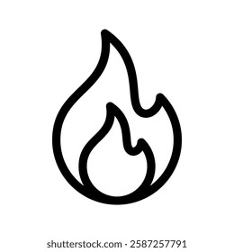 Fire Icon Vector Symbol Design Illustration