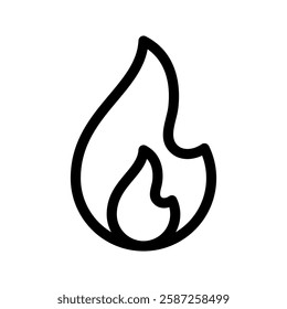 Fire Icon Vector Symbol Design Illustration