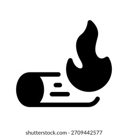 Ilustración de diseño de símbolo de Vector de icono de fuego