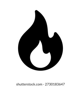 Ilustração do design do símbolo do vetor do ícone de fogo
