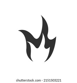 fire icon vector. fire symbol, firefighter, small fire fire