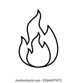 fire icon vector symbol isolated