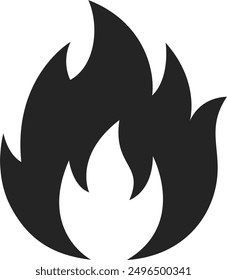 fire icon vector. symbol, sign.