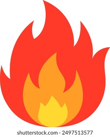 fire icon vector. symbol, sign.