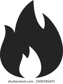 fire icon vector. symbol, sign.