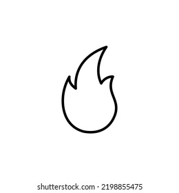 Fire icon vector for web and mobile app. fire sign and symbol