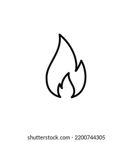 Fire icon vector for web and mobile app. fire sign and symbol