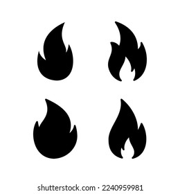 Fire icon vector for web and mobile app. fire sign and symbol