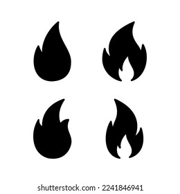 Fire icon vector for web and mobile app. fire sign and symbol