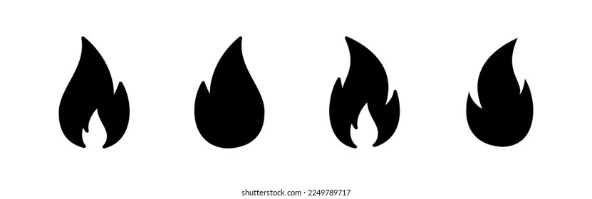 Fire icon vector for web and mobile app. fire sign and symbol