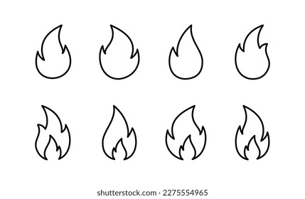 Fire icon vector for web and mobile app. fire sign and symbol