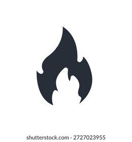 fire icon. vector.Editable stroke.linear style sign for use web design,logo.Symbol illustration.