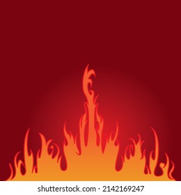 Feuersymbol-Vektorgrafik, Illustrationsdesign-Vorlage.