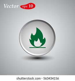 Fire Icon. web design style