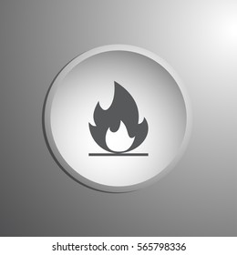 Fire Icon. web design style