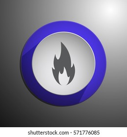 Fire Icon. Web design style