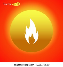 Fire Icon. web design style
