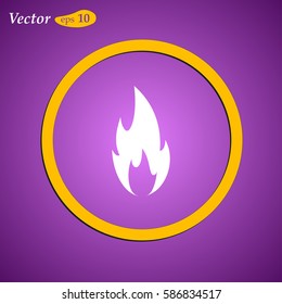 Fire Icon. web design style