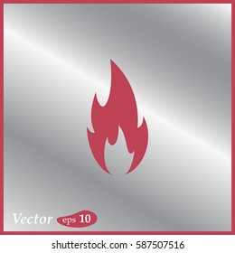 Fire Icon. web design style