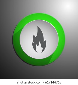 Fire Icon. Web design style
