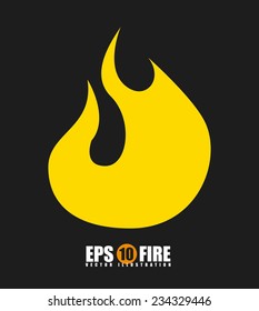 fire icons  design , vector illustration