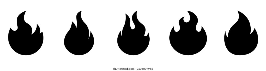 Fire icons .Fire icon collection.