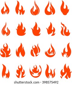 fire icons set