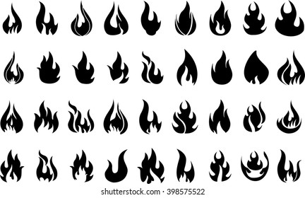 fire icons set