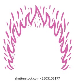 Fire icons set. Fire symbol. Fire Template Sticker. Vector illustration.
