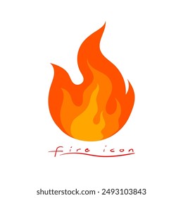 Fire icons, sign, symbol, logo vector illustration design.