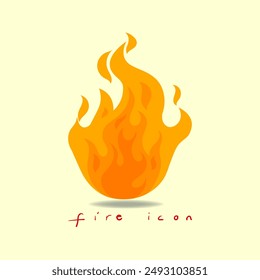 Fire icons, sign, symbol, logo vector illustration design.