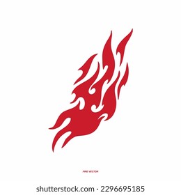 Iconos de fuego Vector, Iconos y pictogramas de incendios planos aislados en fondo blanco y negro para el concepto de peligro o el diseño del logotipo